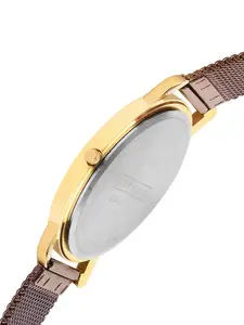 GIORDANO Men Brown Dial & Brown Bracelet Style Straps Analogue Watch