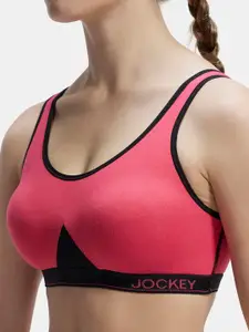 Jockey Wirefree Non Padded Combed Cotton Full Coverage Slip-On Active Bra-1376