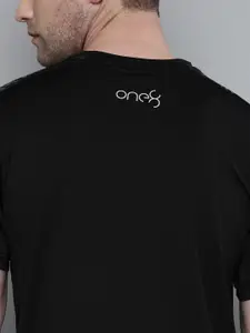 one8 x PUMA Men Black Printed Virat Kohli Slim Fit T-shirt