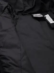 Puma Men Black Water Repellent Hooded Essential Padded Jacket