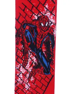 Supersox Men Pack Of 5 Disney Spiderman Character Cotton Ankle-Length Socks