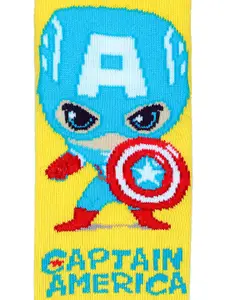 Supersox Boys Pack of 5 Disney Avenger Patterned Ankle-Length Socks
