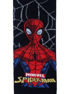 Supersox Boys Pack Of 5 Spiderman Printed Cotton Above Ankle-Length Socks