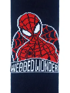 Supersox Multicoloured Set of 5 Spiderman Ankle Length Socks