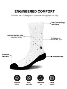 SockSoho Men Pack Of 4 Striped Above Ankle-Length Socks