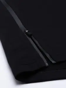 Enamor Women Black Hooded Sweatshirt