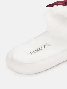 DressBerry Women Bow Detail Room Slippers