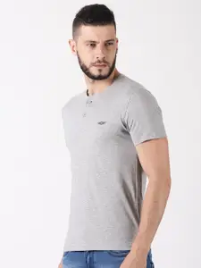 Force NXT Men Henley Neck Super Combed Cotton T-Shirt