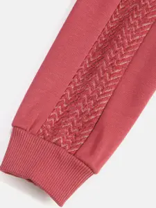 Monte Carlo Girls Red Printed Sweatshirt