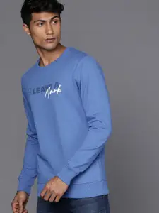 WROGN Men Blue Printed Sweatshirt