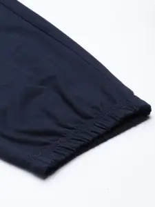 U.S. Polo Assn. Men Navy Blue Brand Logo Printed Joggers