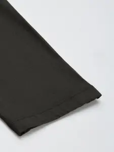 U.S. Polo Assn. U S Polo Assn Men Olive Green Printed Slim Fit Trousers