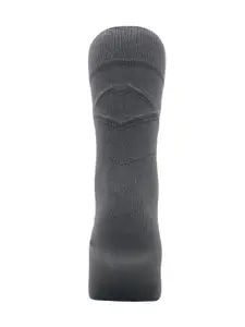 Allen Solly Men Pack Of 3 Charcoal Grey Solid Calf-Length Socks