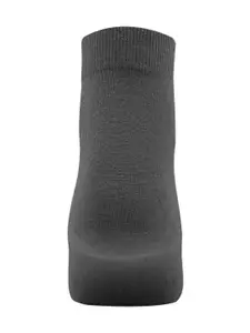 Allen Solly Men Pack Of 3 Grey Solid Above Ankle-Length Socks