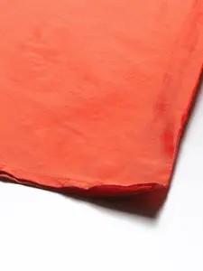 Studio Shringaar Orange Flared Maxi Skirt