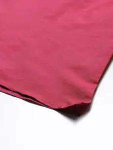 Studio Shringaar Pink Flared Maxi Skirt