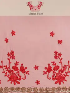 Chhabra 555 Ethnic Motifs Net Saree with Embroidered border