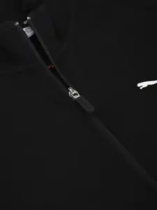 Puma Boys Black Solid One8 Virat Kohli Full-Zip Sweatshirt
