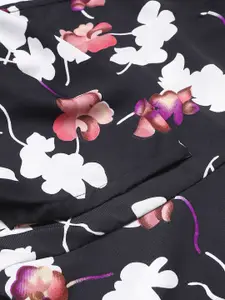 DEEBACO Red Floral Strapped Dress