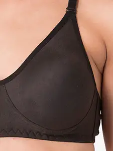 KOMLI Pack of 2 Non Padded Full Coverage T-Shirt Bra