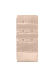 Inner Sense Women Pack Of 6 Beige Solid Hook & Eye Bra Extenders