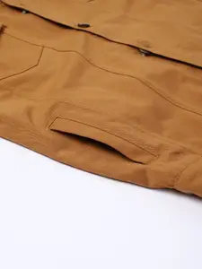 VOXATI Men Mustard Denim Jacket