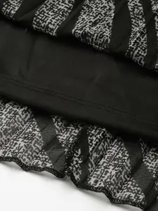 all about you Women Printed Accordion Pleated A-Line Skirt