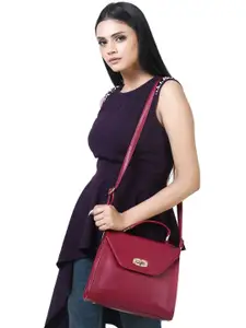 Toteteca Pink PU Structured Satchel