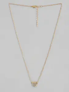 Peora Gold-Plated Virgo Constellation Zodiac Pendant with Chain