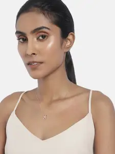 Peora Rose Gold-Plated Pisces Horoscope Zodiac Sign Pendant with Chain