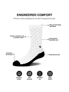 SockSoho Men Assorted Combed Cotton Above Ankle-Length Socks
