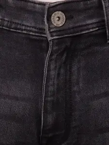 Allen Cooper Men Charcoal Slim Fit Light Fade Jeans