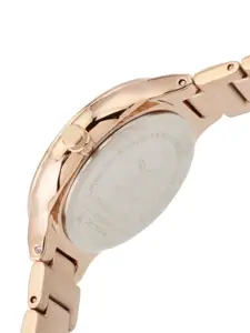 Daniel Klein Women Silver-Toned Dial & Pink Stainless Steel Analogue Watch DK.1.12529-4