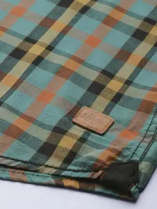 Roadster Men Green Tartan Checks Casual Shirt