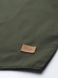 Roadster Men Olive Green Casual Shirt