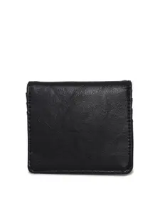 ALDO Men Black & Tan PU Two Fold Wallet