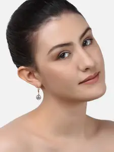 AMI Rose Gold Set of 2 Contemporary Stud Earrings