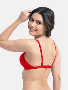 Tweens Pack of 2 Red Non Wired Full Coverage T-shirt Bra