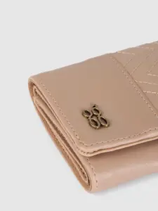 Baggit Women Beige Three Fold Wallet
