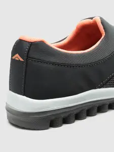 ASIAN Women Grey Mesh Running Non-Marking Shoes