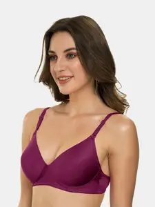 Tweens Pack of 3 Heavily Padded 3/4th Coverage Semi Push-Up Seamless T-Shirt Bra