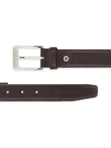 Peter England Men Brown Textured PU Belt