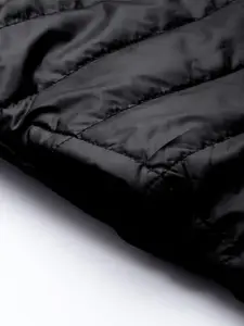 The Indian Garage Co Men Black Padded Jacket