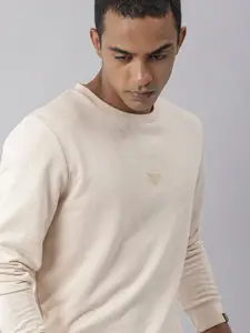 RARE RABBIT Men Bliss Slim Fit Solid Sweatshirt