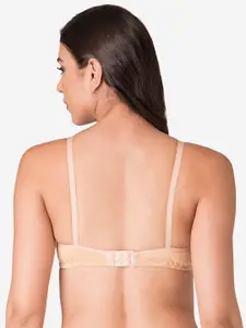 KOMLI Pack of 3 Beige Solid Non Wired Full Coverage T-shirt Bra K-9116-3PC-SK-Skin