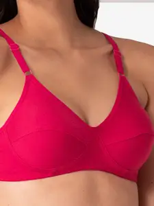KOMLI Women Pink Pack of 3 Full Coverage T-shirt Bra- K-9116-3PC-DPK