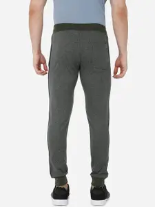 beevee Men Grey Melange Solid Narrow-Fit Joggers