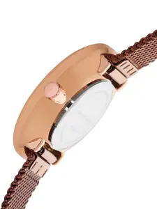 French Connection Women Red Dial & Red Stainless Steel Straps Analogue Watch FCL23-A