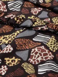 SASSAFRAS Black & Mustard Yellow Scuba Sheath Dress