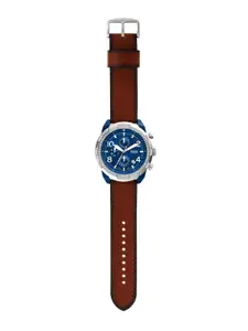 Fossil Men Blue Dial Analogue Watch FS5829